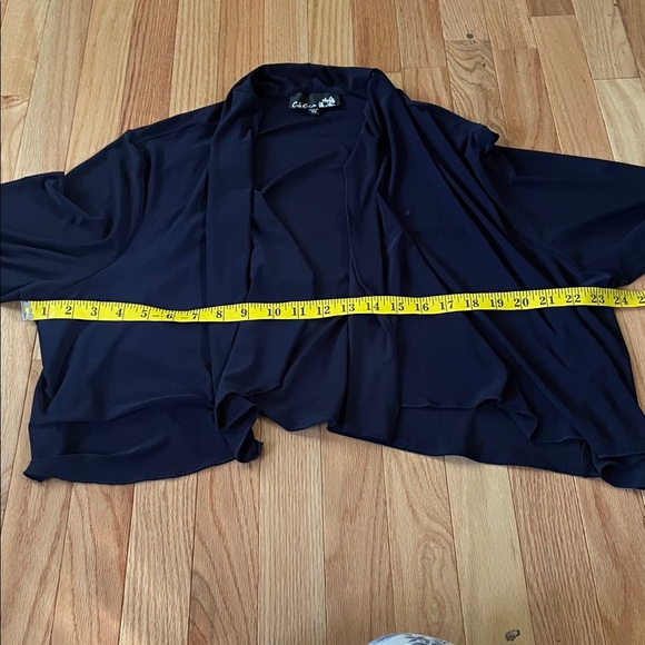 CSC Studio Cardigan Womens 2X Blue Open Front Long Sleeve Minimalist Modest - Picture 4 of 8